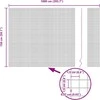 Suvirintas vielos tvora su stulpeliais 10 x 1,5 m Sidabrinė