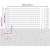 Euro tvoros su stulpu 10 x 1 m PVC dengtas plienas Pilka