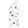 Sodo tvora su užraktu 3 pcs Juoda 112 x 39,5 cm Plienas