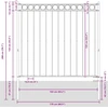 Sodo tvora, juodos spalvos, 1,7x1,5 m, plienas