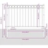 Tvorelių elementas ASSEN Balta 170 x 150 cm Plienas