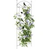 Sodo tvora 3 pcs Juoda 110 x 40 cm Plienas