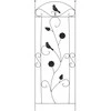 Sodo tvora 3 pcs Juoda 110 x 40 cm Plienas