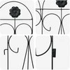 Sodo tvora 5 pcs Juoda Plienas
