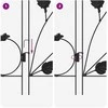 Sodo tvora 5 pcs Juoda Plienas