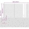 Grandininės tvoros su stulpeliu 25 x 1,5 m Žalia Tinklelis