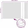 Hexagonal Fence with Post 25 x 1,5 m PVC dengtas plienas Pilka