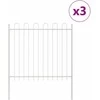 Sodo tvora 3 pcs Balta 5,1 x 1,5 m Miltelinis plienas