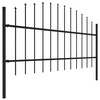 Sodo tvora su iečių viršug., juoda, (0,75-1)x8,5m, plienas