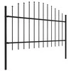 Sodo tvora su iečių viršug., juoda, (1-1,25)x5,1m, plienas