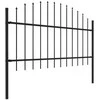 Sodo tvora su iečių viršug., juoda, (1-1,25)x8,5m, plienas