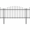 Sodo tvora su iečių viršug., juoda, (1,25-1,5)x13,6m, plienas