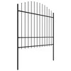 Sodo tvora su iečių viršug., juoda, (1,5-1,75)x10,2m, plienas