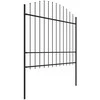 Sodo tvora su iečių viršug., juoda, (1,5-1,75)x8,5m, plienas