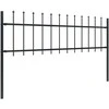 Sodo tvora su iečių viršugal., juoda, 11,9x0,6m, plienas