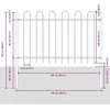 Sodo tvora 9 pcs Pilka 15,3 x 1,2 m Miltelinis plienas