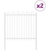 Sodo tvora 2 pcs Balta 3,4 x 1,5 m Miltelinis plienas