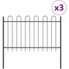 Sodo tvora BOXTEL 3 vnt. 5,1 x 1,2 m Miltelinis plienas Pilka