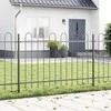 Sodo tvora 2 pcs Pilka 3,4 x 0,8 m Miltelinis plienas