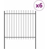 Sodo tvora 6 pcs Pilka 10,2 x 1,5 m Miltelinis plienas