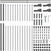 Sodo tvora 6 pcs Pilka 10,2 x 1,5 m Miltelinis plienas