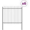 Sodo tvora WOERDEN 6 vnt. 10,2 x 1,5 m Miltelinis plienas Pilka