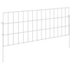 Sodo tvora su kuoliukais 48 pcs 75 x 30 cm Mesh Sidabrinė