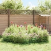 Sodo tvora su kuoliukais 48 pcs 75 x 50 cm Mesh Sidabrinė