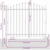 Sodo tvora WOERDEN 8 vnt. 170 x 165 cm Balta