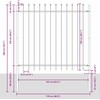 Sodo tvora 5 pcs Balta 8,5 x 1,5 m Miltelinis plienas
