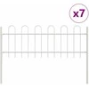 Sodo tvora 7 pcs Balta 11,9 x 0,6 m Miltelinis plienas