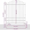 Sodo tvora WOERDEN 170 x 225 cm Milteliniu būdu dengtas plienas