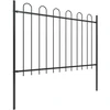 Sodo tvora su apvaliais viršug., juoda, 15,3x1,2 m, plienas