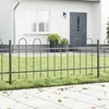 Sodo tvora 4 pcs Pilka 6,8 x 0,6 m Miltelinis plienas
