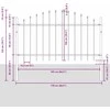 Sodo tvora WOERDEN 2 vnt. 170 x 140 cm Balta