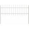 Sodo tvora WOERDEN 4 vnt. 6,8 x 0,6 m Miltelinis plienas Balta