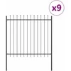 Sodo tvora WOERDEN 9 vnt. 15,3 x 1,5 m Miltelinis plienas Pilka