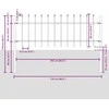 Sodo tvora WOERDEN 2 vnt. 3,4 x 0,6 m Miltelinis plienas Pilka