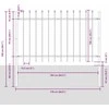 Sodo tvora 7 pcs Balta 11,9 x 1 m Miltelinis plienas