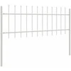 Sodo tvora 6 pcs Balta 10,2 x 0,6 m Miltelinis plienas