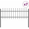 Sodo tvora 7 pcs Pilka 11,9 x 0,8 m Miltelinis plienas
