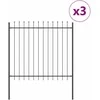 Sodo tvora 3 pcs Pilka 5,1 x 1,5 m Miltelinis plienas