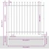 Sodo tvora WOERDEN 3 vnt. 5,1 x 1,5 m Miltelinis plienas Pilka