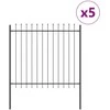 Sodo tvora WOERDEN 5 vnt. 8,5 x 1,5 m Miltelinis plienas Pilka