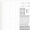 Sodo tvora 5 pcs Balta 8,5 x 0,6 m Miltelinis plienas