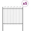 Sodo tvora 5 pcs Pilka 8,5 x 1,5 m Miltelinis plienas