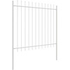 Sodo tvora 4 pcs Balta 6,8 x 1,5 m Miltelinis plienas