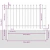 Sodo tvora WOERDEN 4 vnt. 6,8 x 1,2 m Miltelinis plienas Pilka