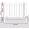 Sodo tvora 7 pcs Balta 11,9 x 0,8 m Miltelinis plienas