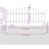 Lauko tvora su iečių viršug., juoda, (0,5-0,75)x1,7m, plienas